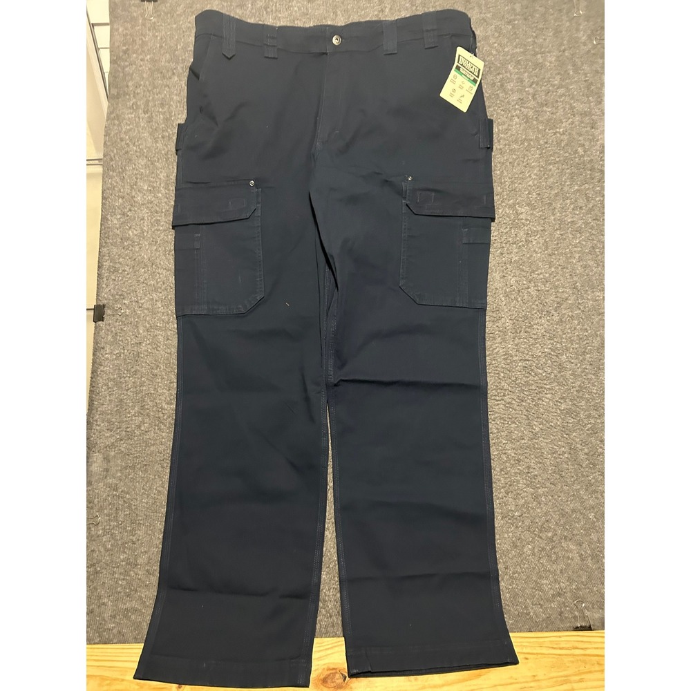 Duluth trading co flex fire hose standard fit cargo pants work blue fit 44X34